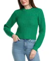 English Factory Round Neck Sweater In Green