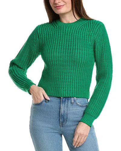 English Factory Round Neck Sweater In Green