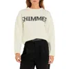 English Factory Sequin Sweater In Off White