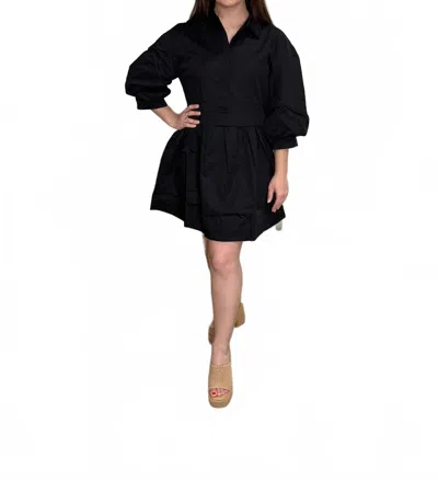 English Factory Short Dress In Black