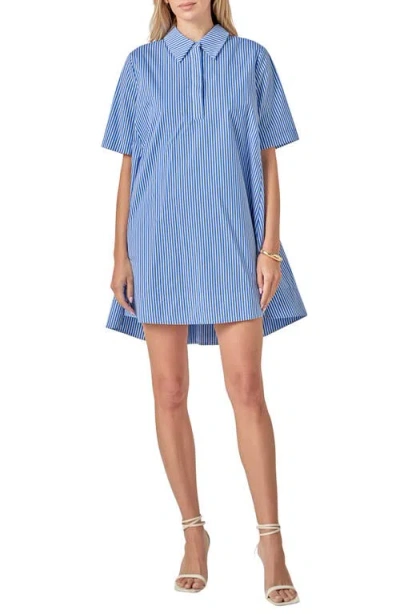 English Factory Short Sleeve A-line Shirtdress