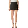 English Factory Sienna Side Slit Mini Skort In Black
