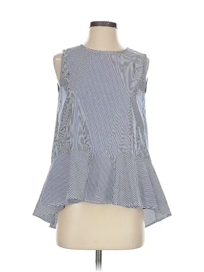 Pre-owned English Factory Sleeveless Blouse In Blue