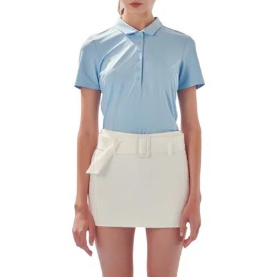 English Factory Stretch Polo In Blue
