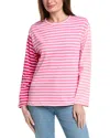 English Factory Stripe Colorblocked Shirt In Pink