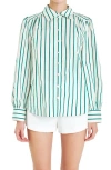 ENGLISH FACTORY ENGLISH FACTORY STRIPE COTTON SHIRT