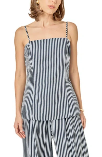 English Factory Stripe Longline Camisole In Multi