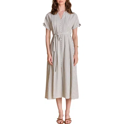 English Factory Stripe Midi Shirtdress