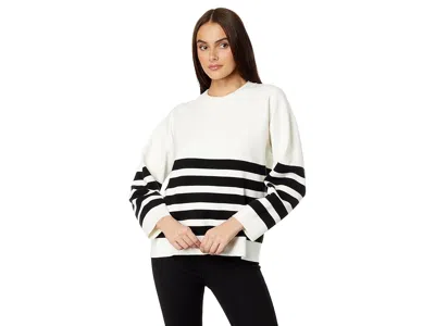 English Factory Stripe Round Neck Sweater In Multi