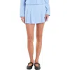 English Factory Stripe Skort In Powder Blue/ White