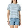English Factory Stripe T-shirt In Powder Blue