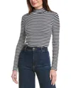 English Factory Stripe Turtleneck Top In Blue