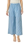 English Factory Stripe Wide Leg Pants In Blue