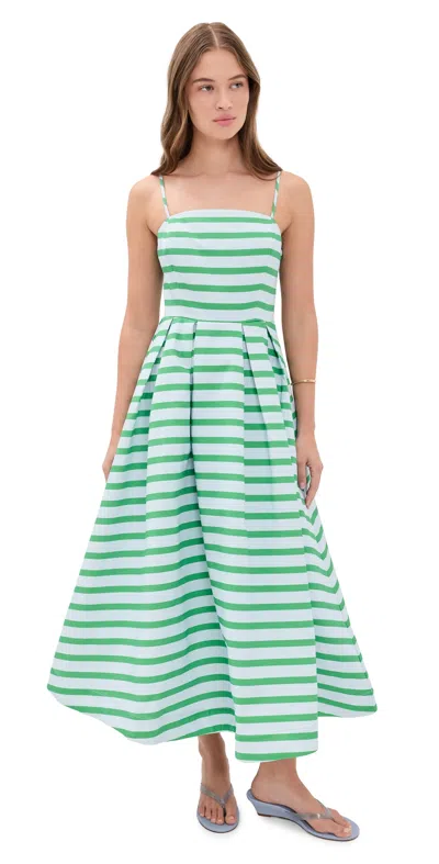 English Factory Stripe Sleeveless Maxi Dress In Multi