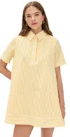 English Factory Striped Mini Dress Yellow Stripe In Yellow
