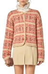 English Factory Textured Stripe Wool Blend Jacket In Multi
