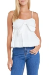ENGLISH FACTORY ENGLISH FACTORY TIE FRONT CAMISOLE
