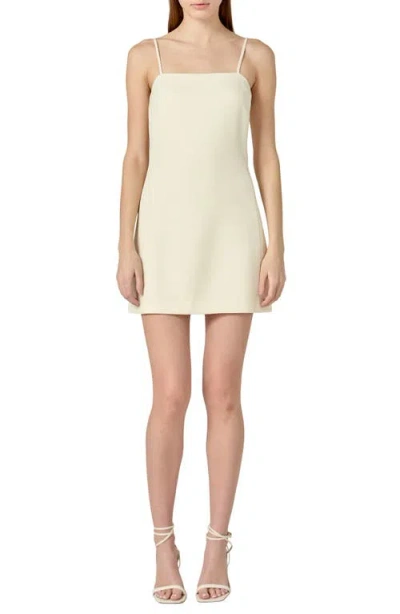 ENGLISH FACTORY ENGLISH FACTORY TIE STRAP A-LINE MINIDRESS