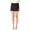 English Factory Tie Wrap Miniskort In Black