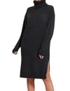 English Factory Turtleneck Midi Dress In Black