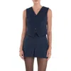 English Factory Twill Vest In Navy
