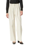 English Factory Wide Leg Corduroy Pants In Off White