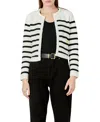 English Factory Stripe Crop Cardigan In Multi