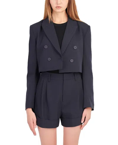 English Factory Women's Double Breasted Button Blazer