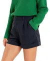English Factory High Waist Shorts In Blue