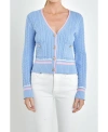 ENGLISH FACTORY WOMEN'S KNIT CARDIGAN