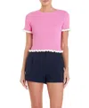 English Factory Women's Ruffle Detailed Knit Top