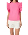 English Factory Ruffle Sleeve Top