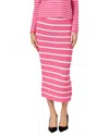 English Factory Stripe Crewneck Sweater In Pink/white