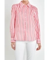 English Factory Women's Stripe Shirt In Pink