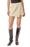 English Factory Wrap Detail Mini Skort In White