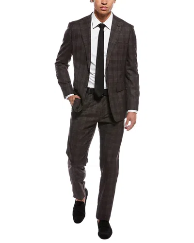 English Laundry 2pc Wool-blend Suit In Brown