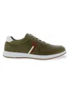 English Laundry Men's Brady Perforated Leather Sneakers In Army