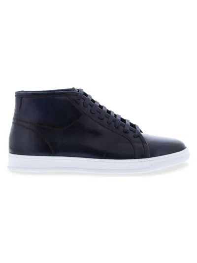 English Laundry Men's Eros Mid-top Leather Sneakers In Navy