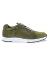 English Laundry Men's Lotus Perforated Suede Sneakers In Army