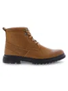 English Laundry Men's Lyle Sawtooth Leather Boots In Cognac