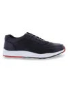 English Laundry Men's Peter Leather Running Sneakers In Black