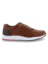 English Laundry Men's Peter Leather Running Sneakers In Cognac