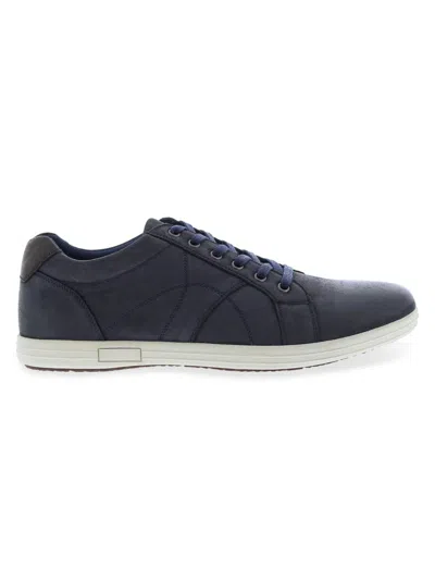 English Laundry Men's Scorpio Low-top Leather Sneakers In Navy
