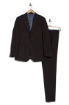 English Laundry Notch Lapel Wool Blend Two-piece Suit In Brown