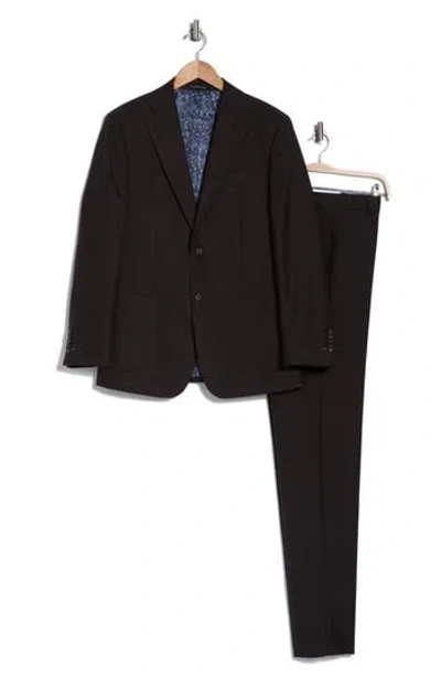 English Laundry Notch Lapel Wool Blend Two-piece Suit In Brown