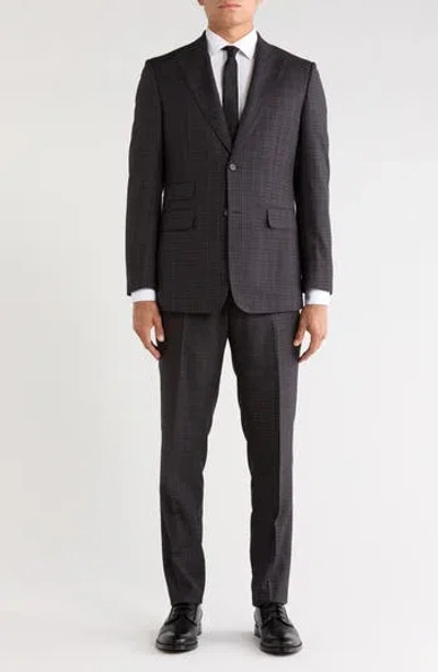 English Laundry Peak Lapel Two-piece Suit In Black