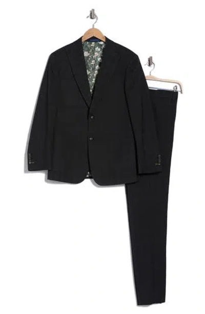 English Laundry Plaid Suit In Black Olive