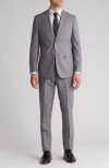 ENGLISH LAUNDRY PLAID TRIM FIT WOOL BLEND TWO-PIECE SUIT