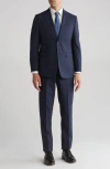 ENGLISH LAUNDRY PLAID TRIM FIT WOOL BLEND TWO-PIECE SUIT