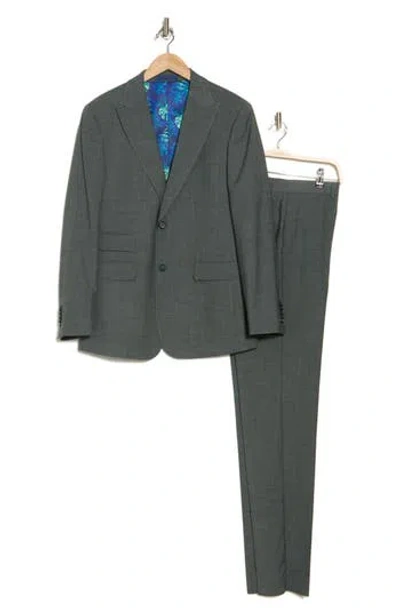 English Laundry Solid Olive Mélange Suit